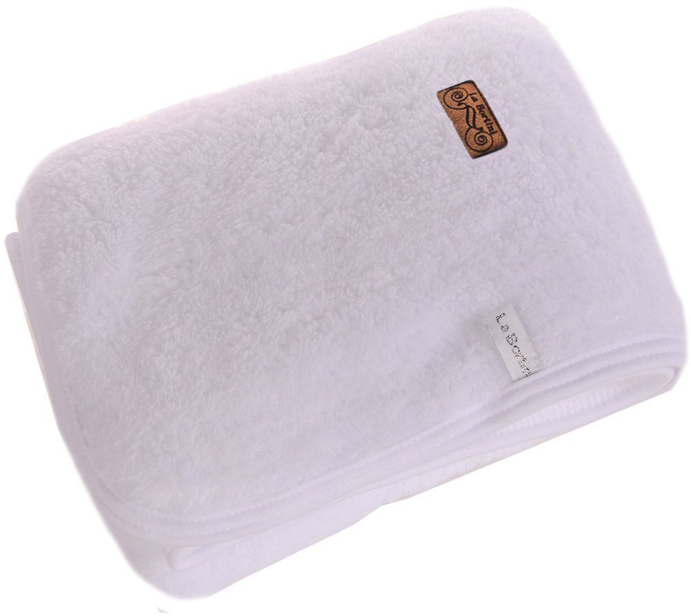 Babydecke Baby Fleece-Decke flauschige Kinderwagendecke Kuscheldecke in Weiß