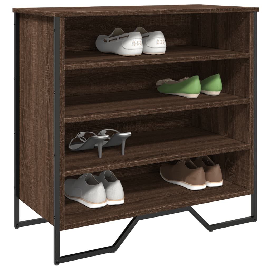 vidaXL Schuhregal Schuhregal Braun Eichen-Optik 80x38x78 günstig online kaufen