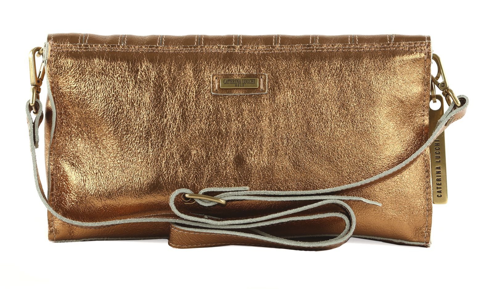 Caterina Lucchi Umhängetasche Pochette, aus echtem Kalbsleder