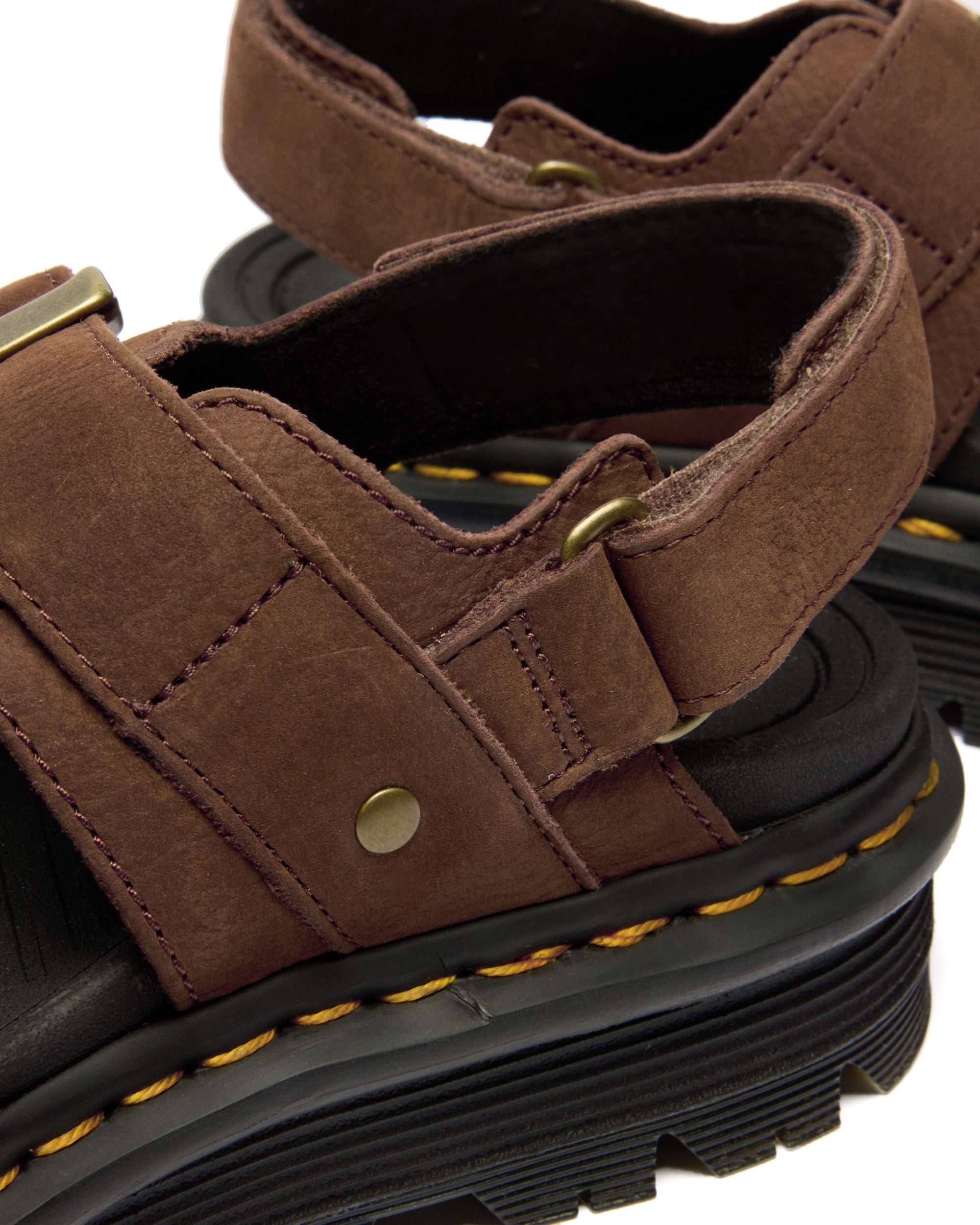 DR. MARTENS Zebzag Sandale Plateau, Sandalette, Sommerschuh mit typisch gelber Rahmennaht