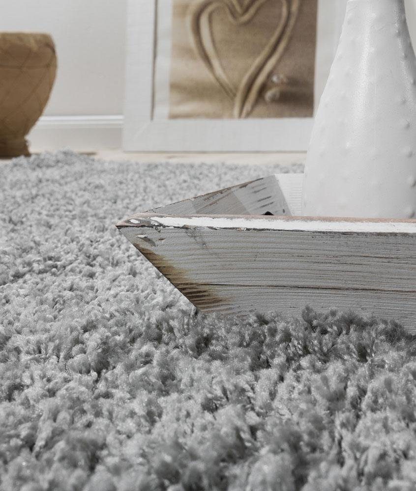 Paco Home Hochflor-Teppich Sky 250, rechteckig, Höhe: 34 mm, gewebt, Uni-Fa günstig online kaufen