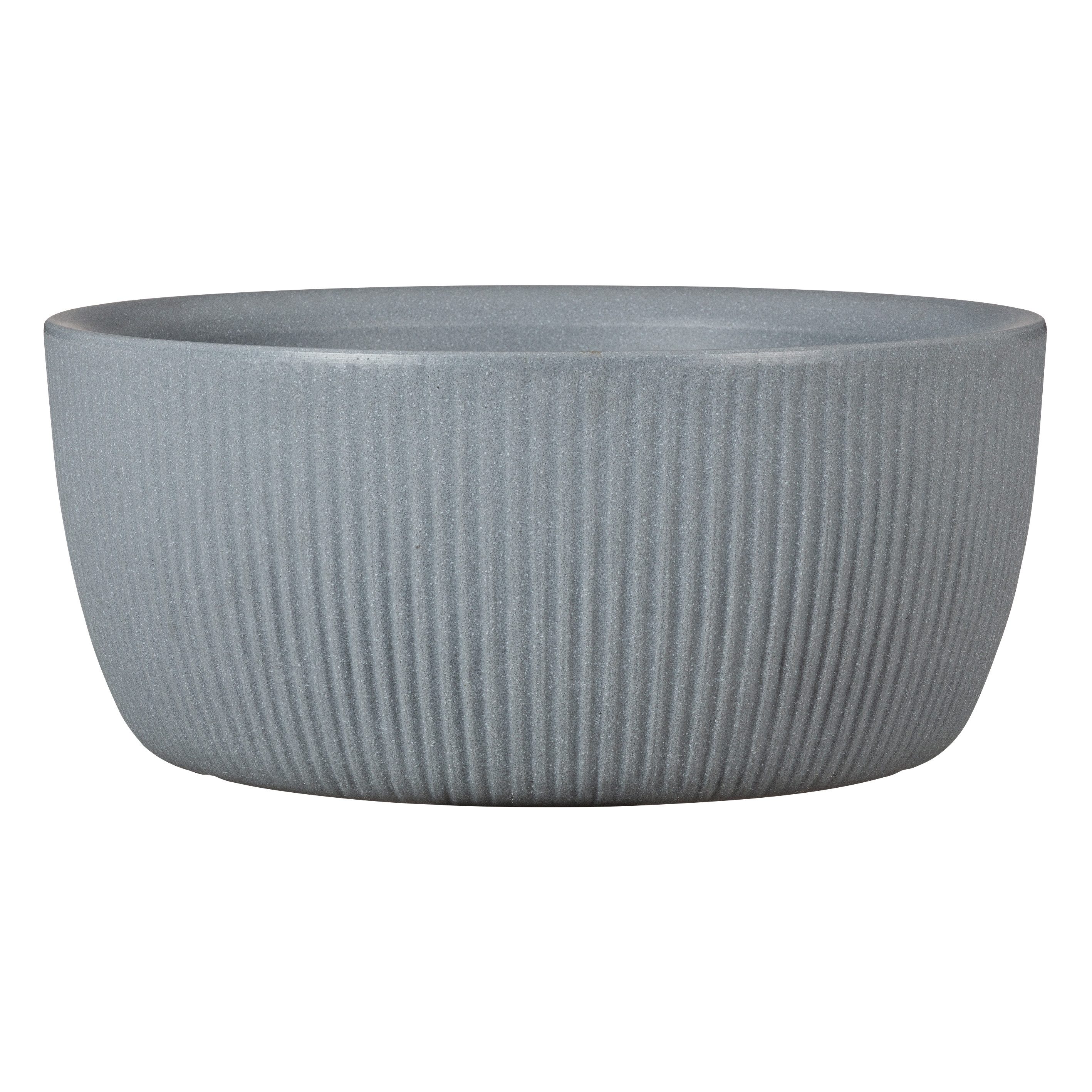 Scheurich Pflanzkübel 40/273 LINETTO BOWL, Pflanzschale aus Kunststoff, ØxH: 38,6x17,1 cm