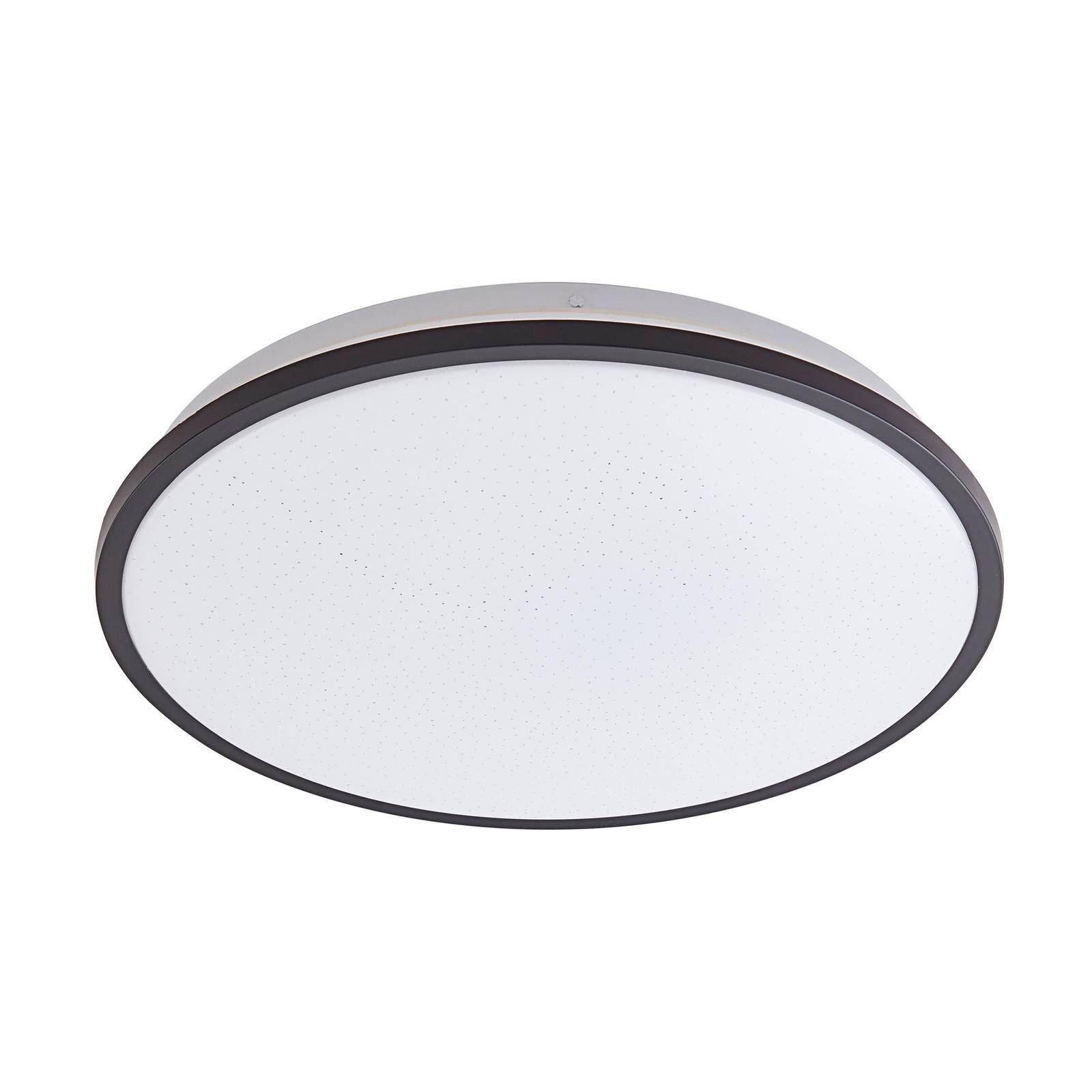 Lindby Deckenleuchten Glane, LED, Metall, Schwarz universalweiß IP44, LED 24 W gesamt, universalweiß