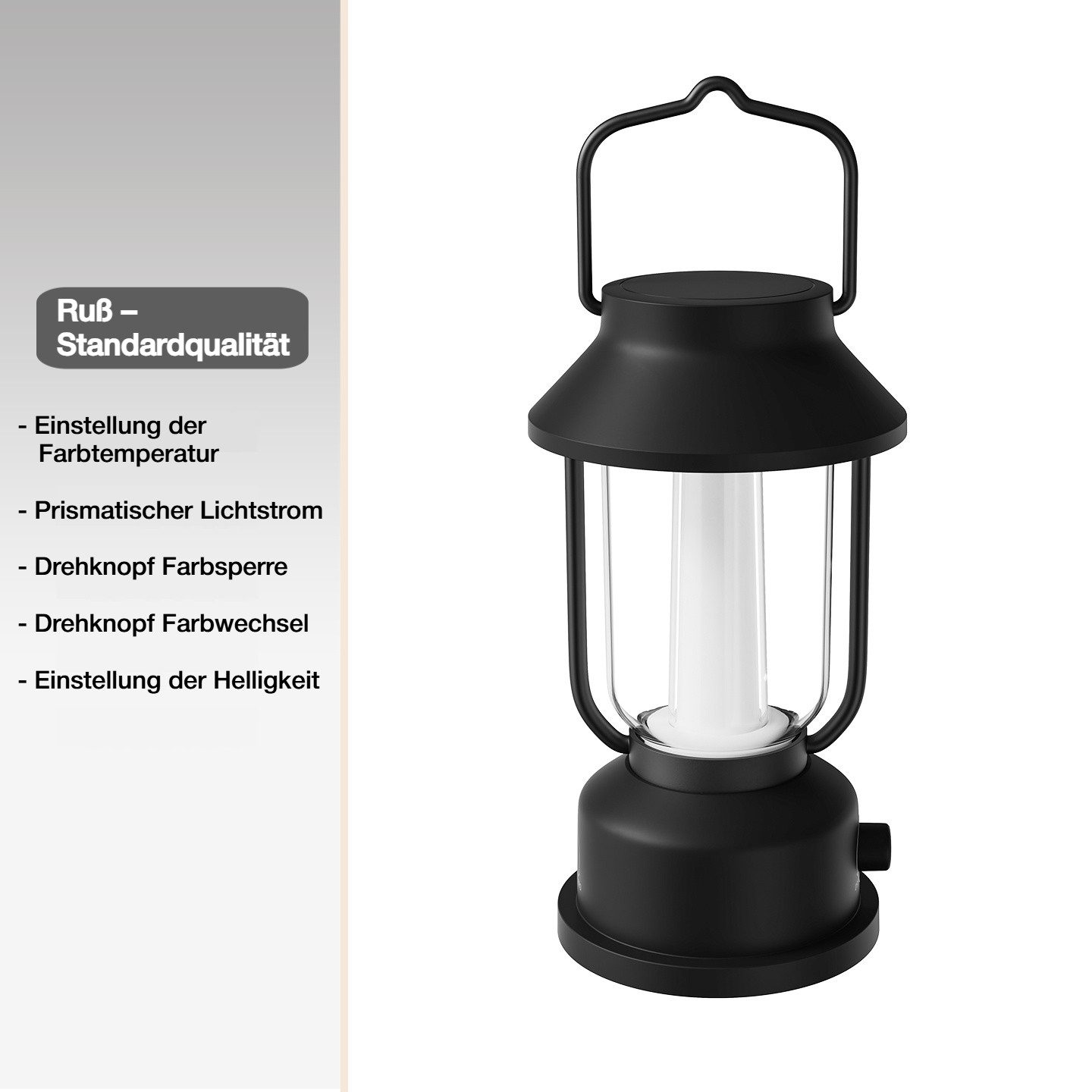 QUBEBU LED Nachtlicht Nachtlicht Tischleuchte USB Aufladbar, Outdoor Tragbare Campinglampe, Standardmodell(Musikwiedergabe nicht möglich), LED fest integriert, Dimmbar und farbwechselnd, mit 2400-mAh-Akku USB-Typ-C-Ladekabel, LED Gartenleuchte, Outdoor Lampe für Camping, Notfall, Stromausfall