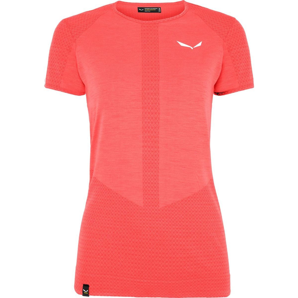 Salewa Kurzarmshirt Zebru Medium Warm AMR W T-Shirt Hochwertiges Baselayer für Damen mit Merinowolle und