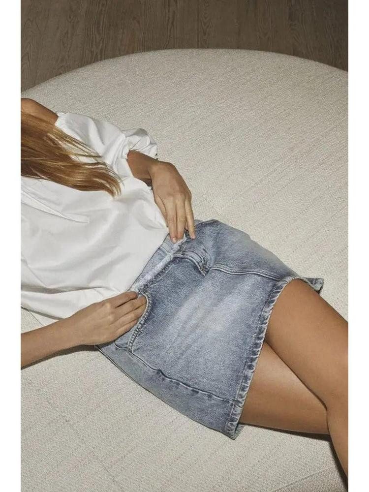Co'couture Jeansrock Rock in Fade Denim