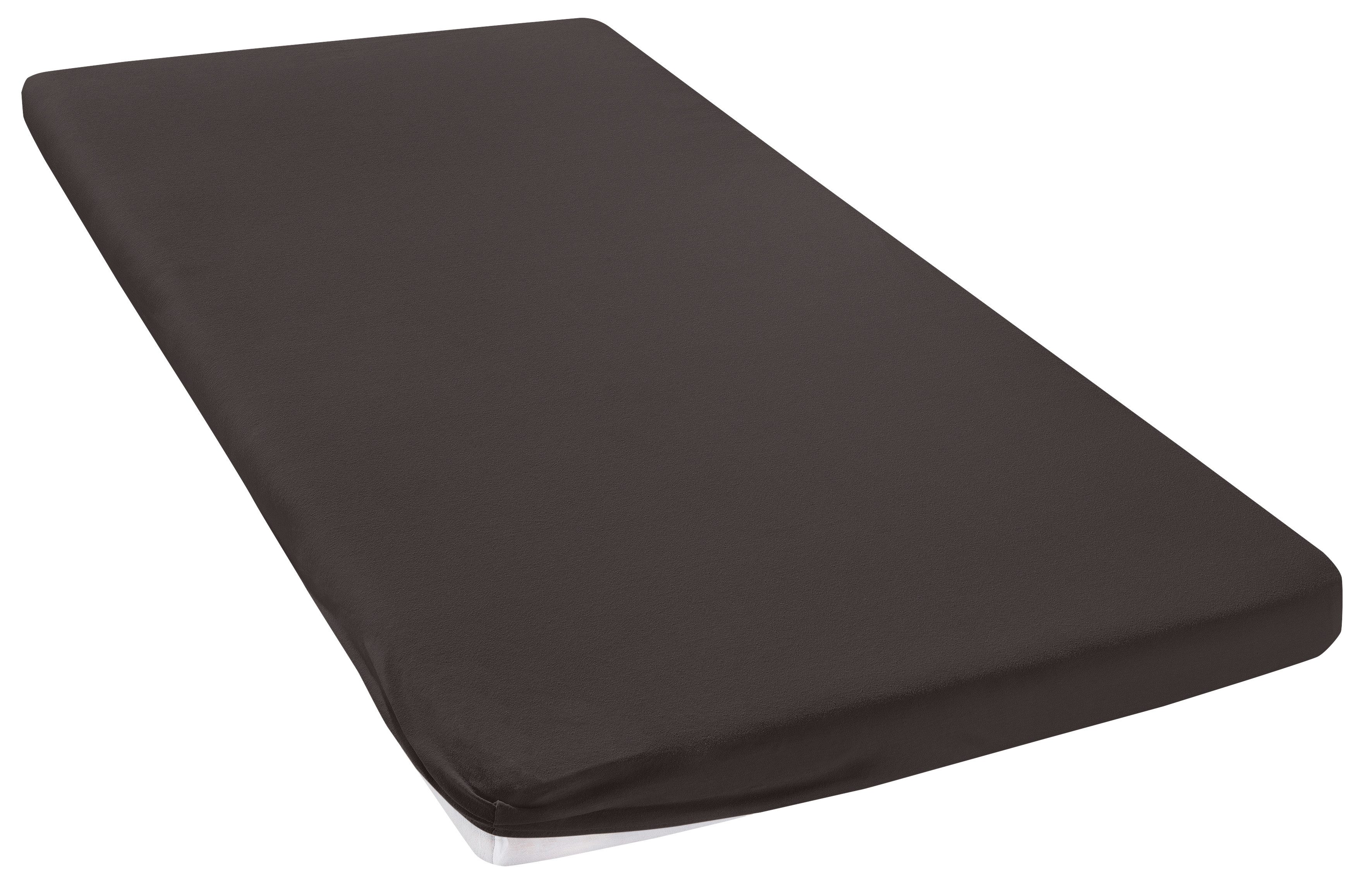 OTTO home Spannbettlaken Topper Basic, in Gr. 90x200, 140x200 oder 180x200 cm, Baumwoll-Jersey, Gummizug: rundum, (1 Stück), Baumwolle, Matratzen bis 8 cm Höhe, Bettlaken, Spannbetttuch, Laken