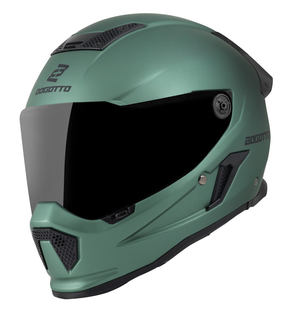 Bogotto Motorradhelm Rapto Helm, Vorbereitet Für Kommunikationssystem,geeignet Brillenträger,vorbe