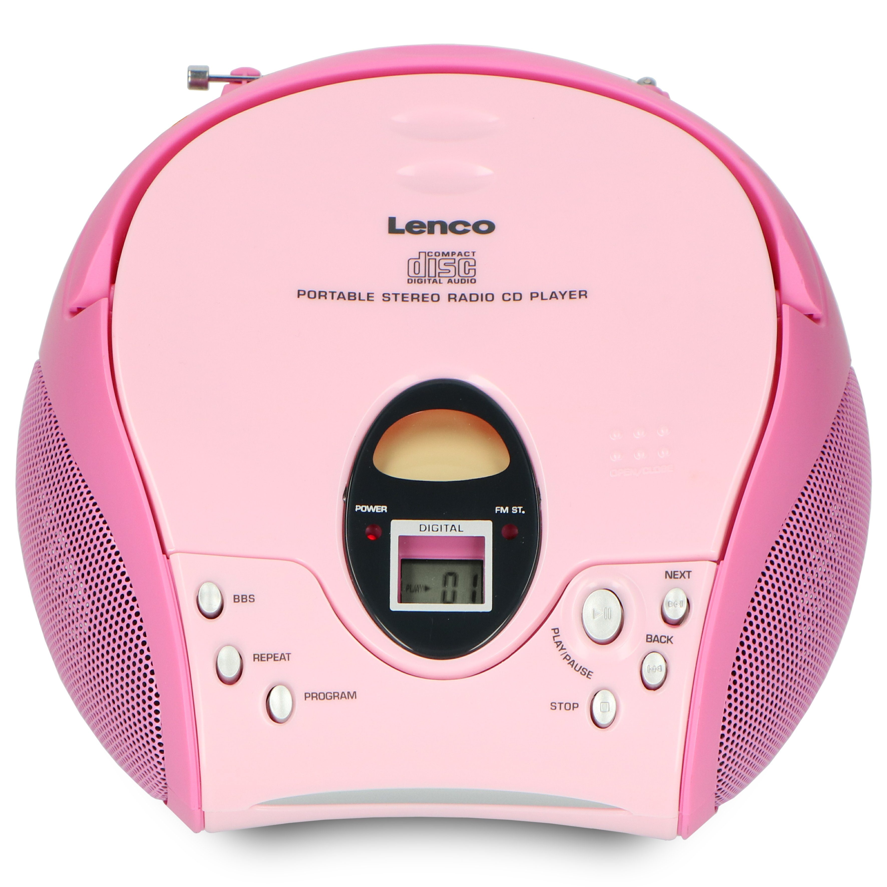 CD-Radiorecorder (FM) Pink Lenco SCD-24