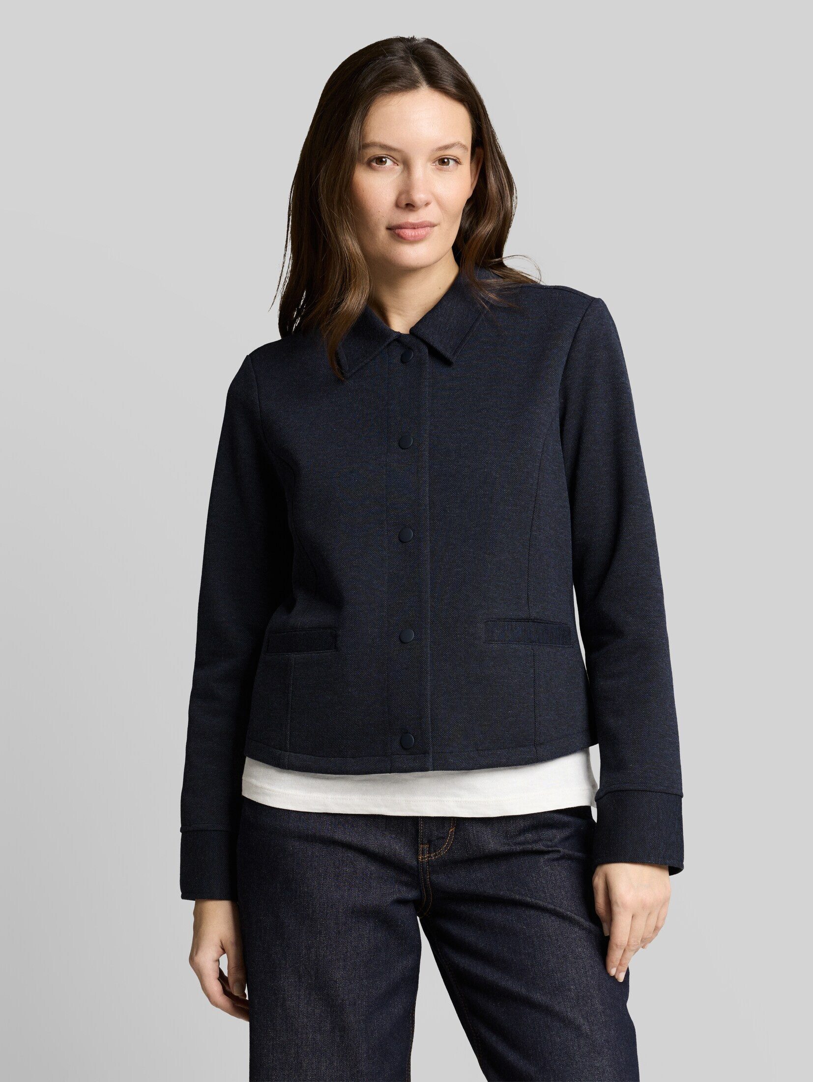 TOM TAILOR Jackenblazer Blazer Regular Fit Piqué Jacke