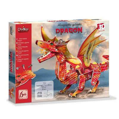 suebidou Konstruktions-Spielset Bastelset Konstruktionsset "Giant Dragon" Modell Drachen Bauset