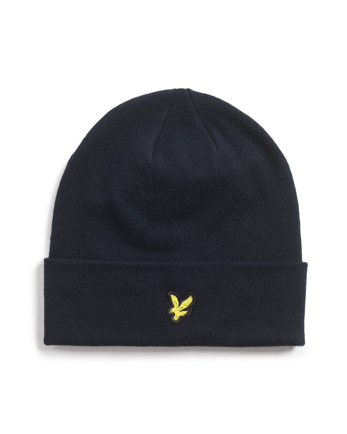 Lyle & Scott Beanie Mütze Lyle&Scott Cotton Merino Beanie breiter Umschlag günstig online kaufen