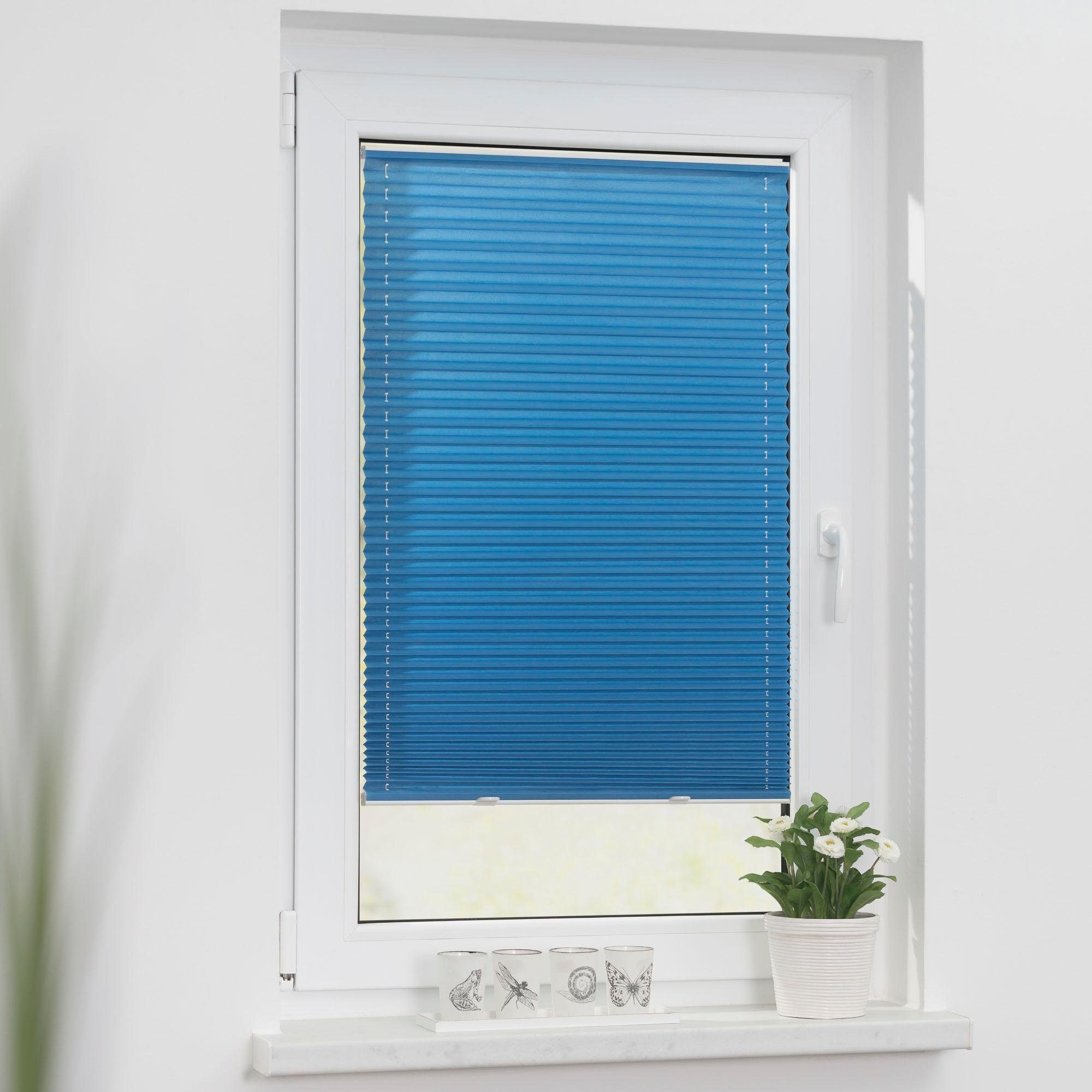 LICHTBLICK ORIGINAL Plissee Haftfix, Lichtschutz, ohne Bohren, verspannt, H günstig online kaufen