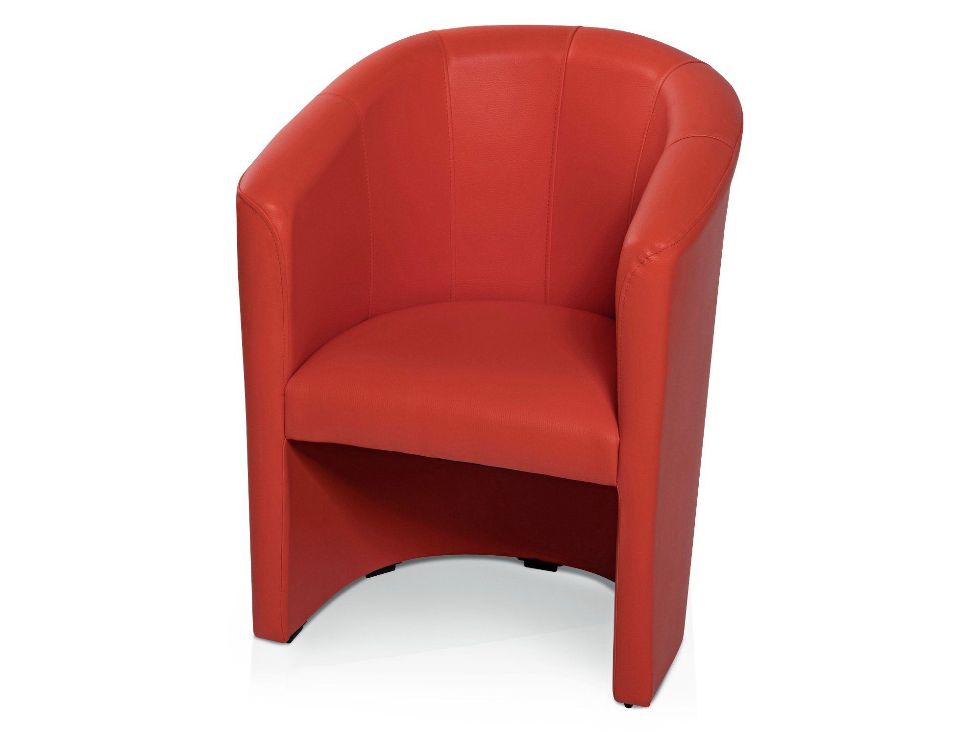 Moebel-Eins Sessel ABIZA Cocktailsessel, Material Kunstleder, ABIZA Cocktailsessel, Material Kunstleder rot