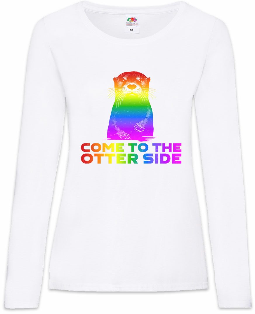 Langarmshirt Come To The Otter Side Damen Langarmshirt Break Other Through Gay