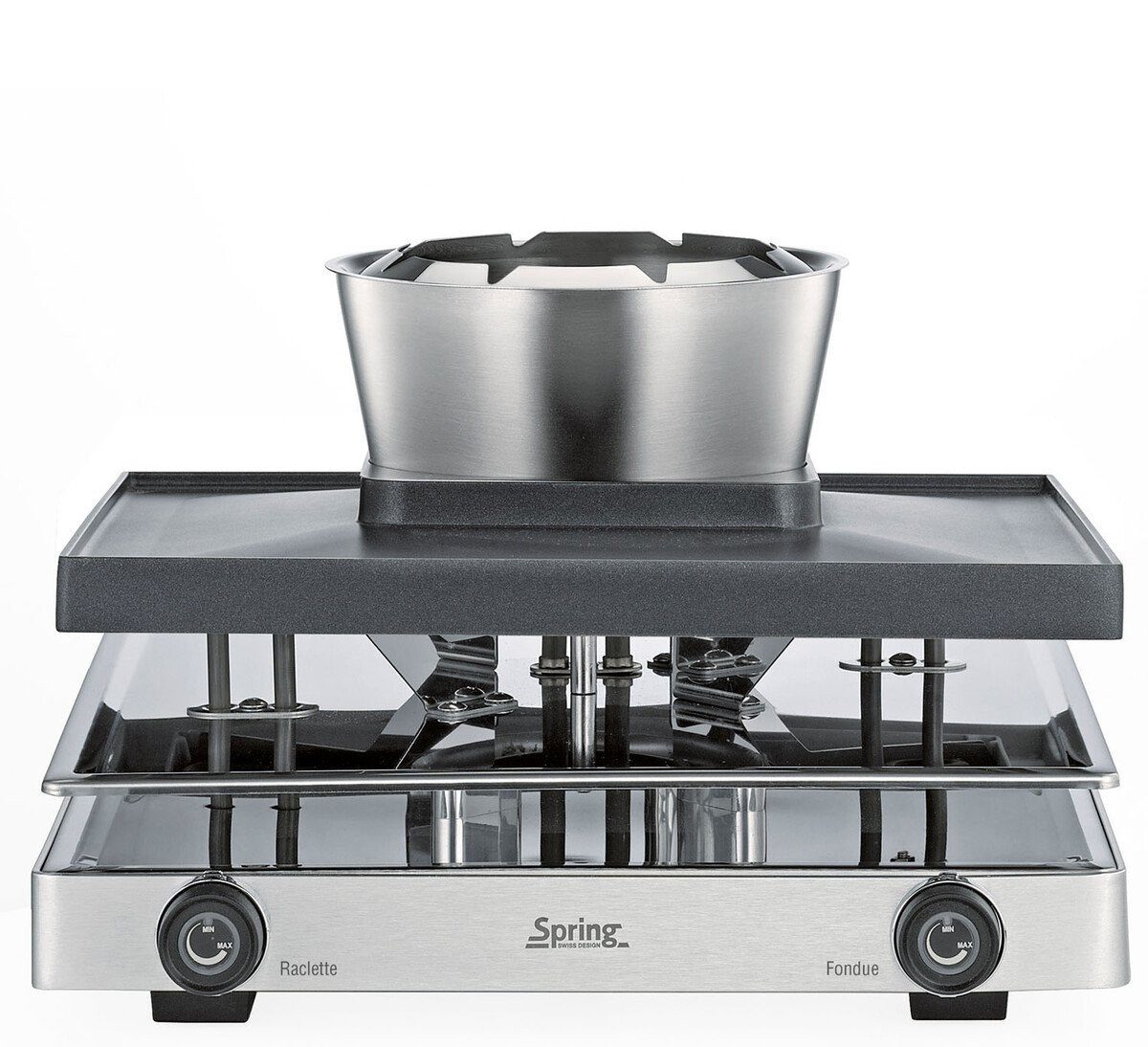 Spring Fondue Raclette/Fondue für 8 31x34x17 cm Classic edelstahl