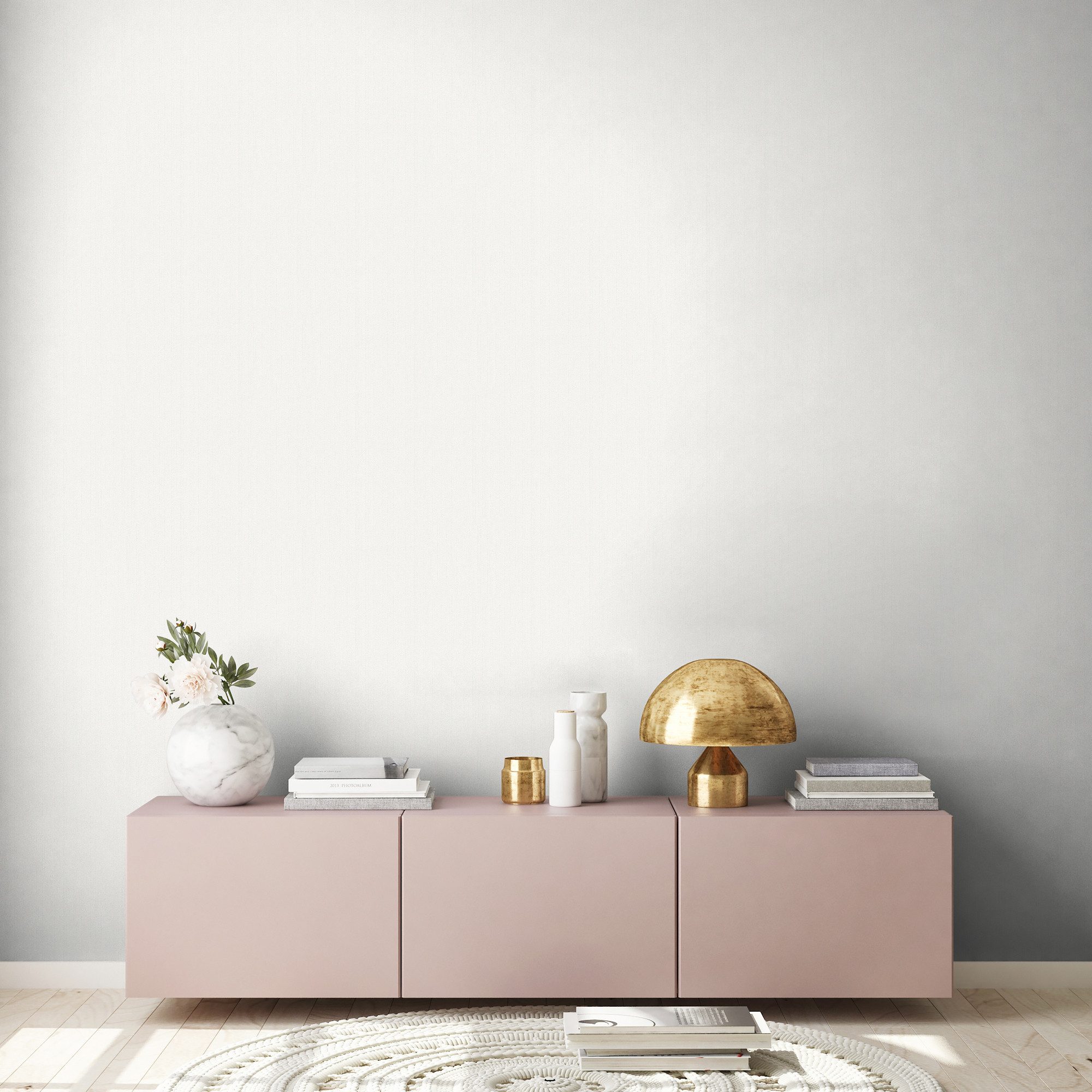 Bricoflor Vinyl Vliestapete in Weiß Badezimmer und Schlafzimmer Uni Tapete günstig online kaufen