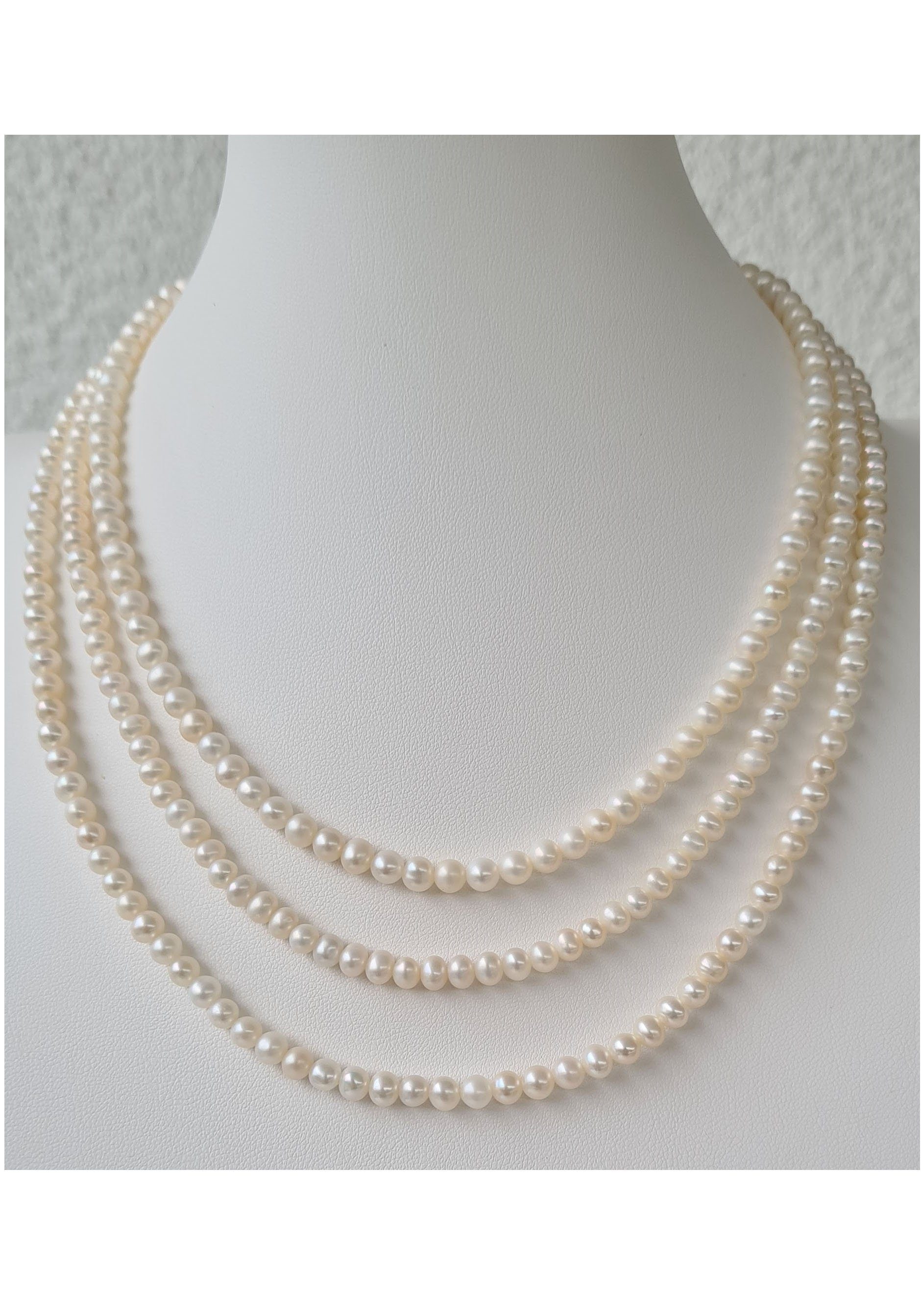 Firetti Perlenkette Schmuck Geschenk Halsschmuck Halskette Perle, Made in Germany - mit Süßwasserzuchtperle