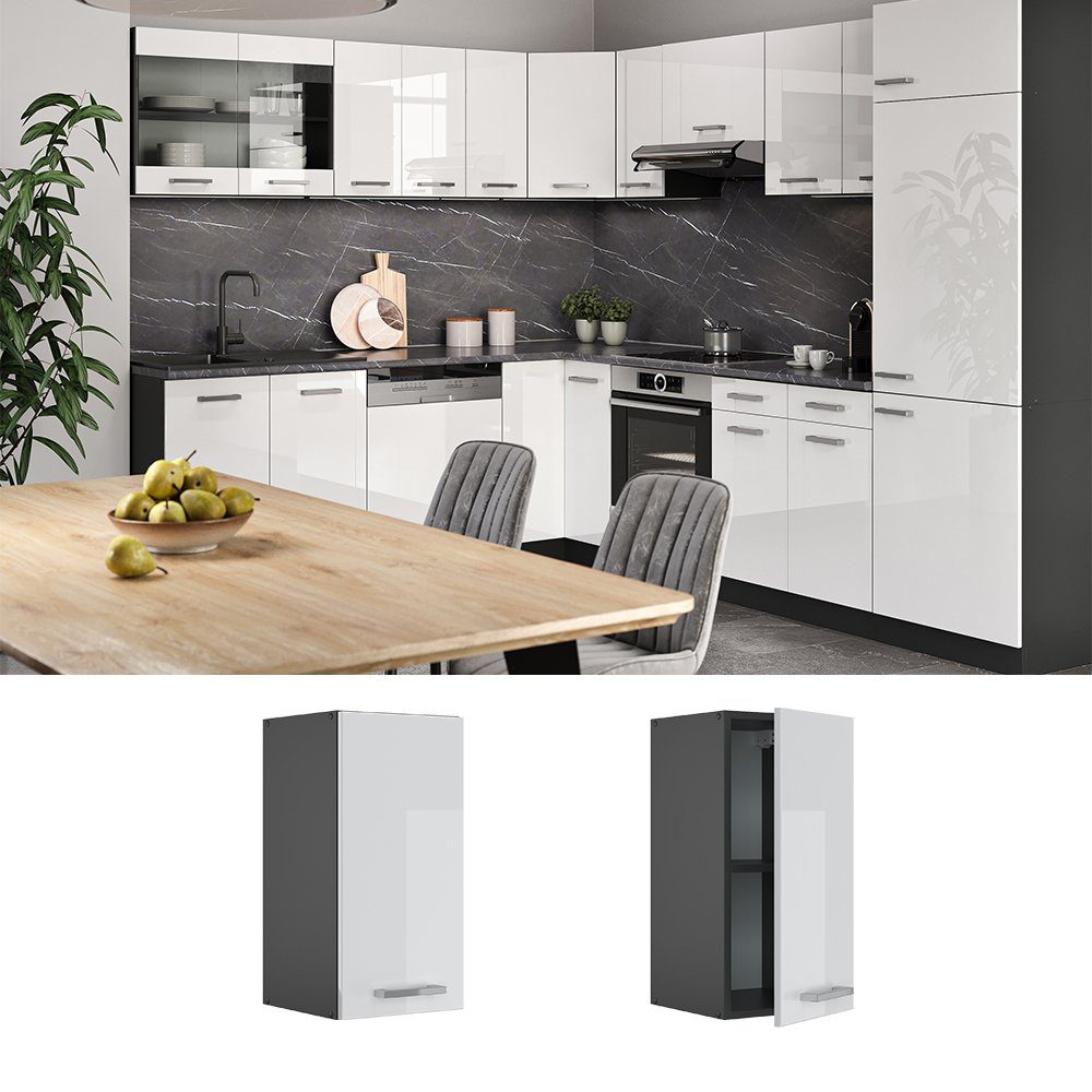 Vicco Hängeschrank R-Line, Weiß Hochglanz/Anthrazit, 30 günstig online kaufen