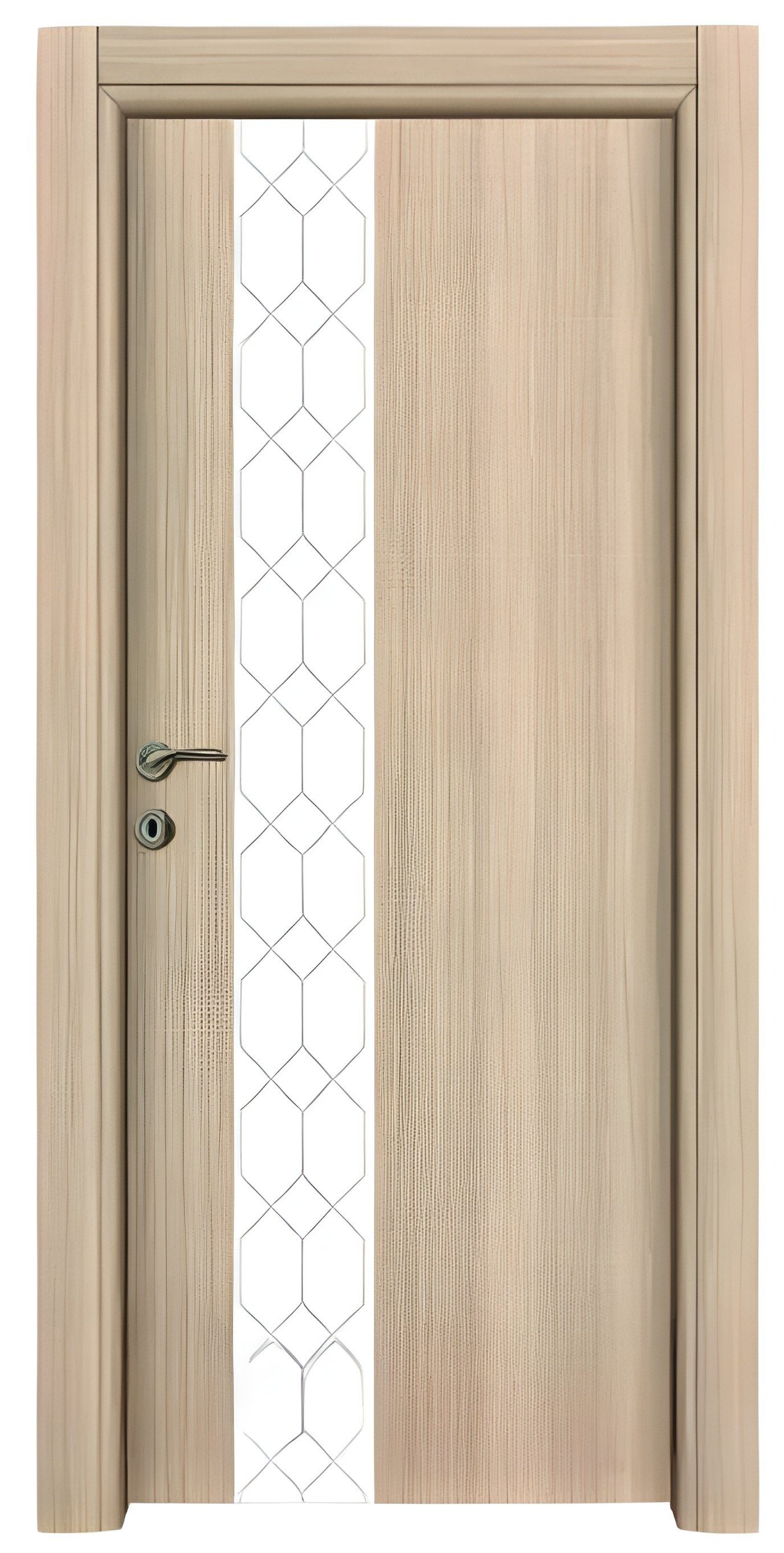 JVmoebel Zimmertür Hellbraune Designer Wohnungstür mit PVC-Beschichtung