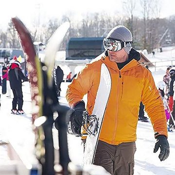 Rnemitery Skibrille Anti-Nebel Snowboard Brille Ski Goggles für Jungen und Mädchen, UV-Schutz 400, mit praktischer Antibeschlagfunktion