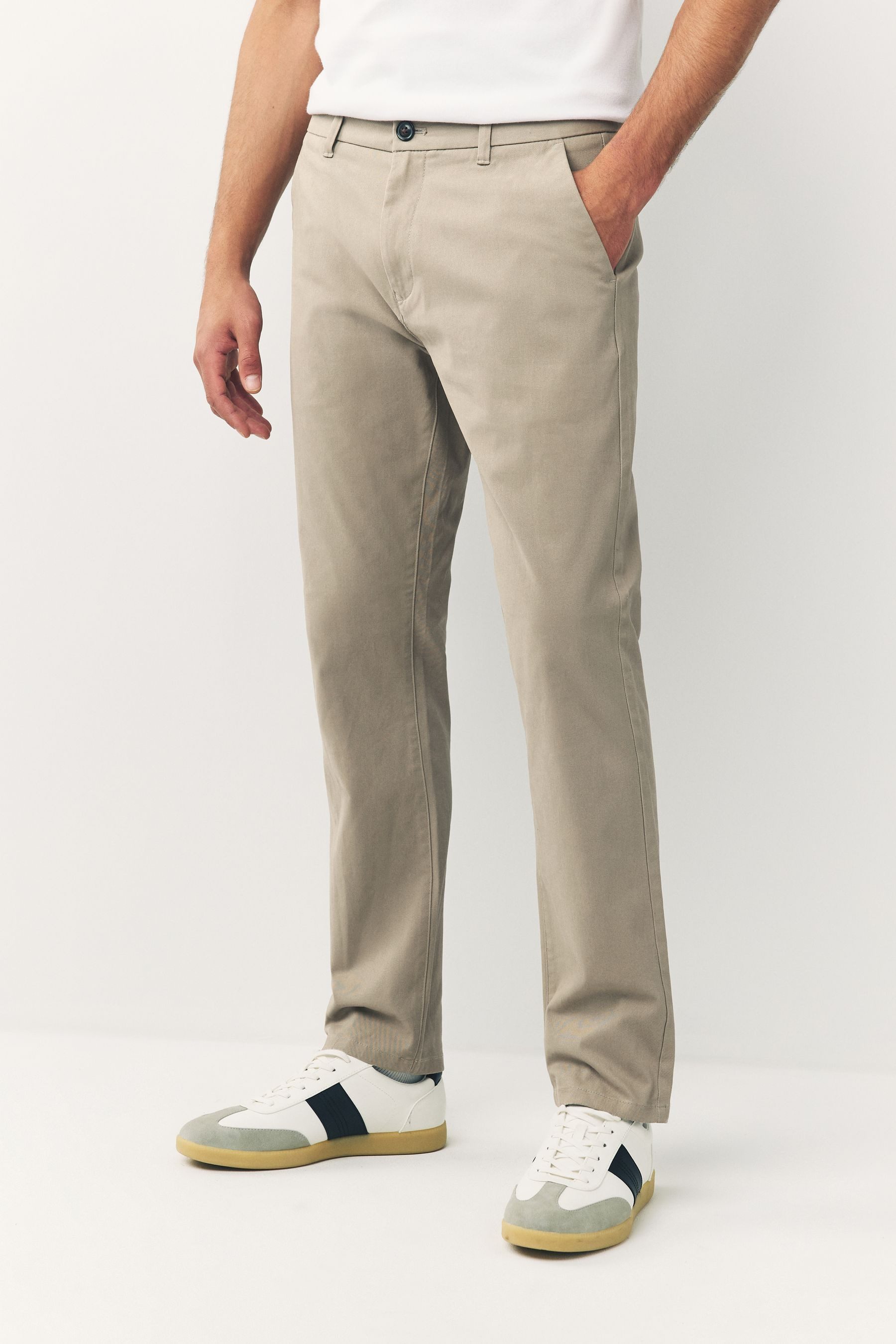 Next Chinohose Slim Fit Chinohose mit Stretch, 4er-Pack (4-tlg)