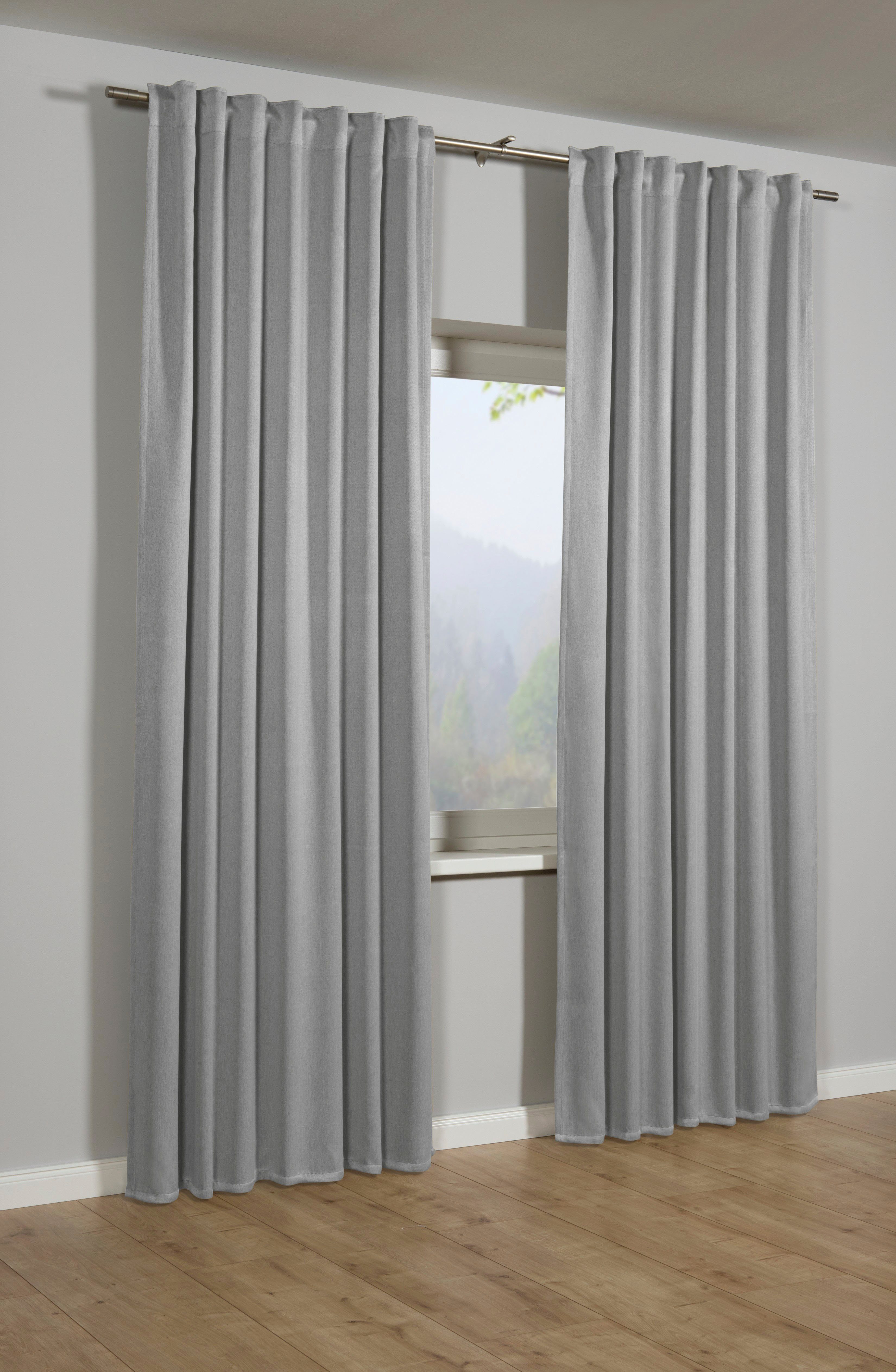 GARDINIA Gardine Schal mit Gardinenband Blackout günstig online kaufen