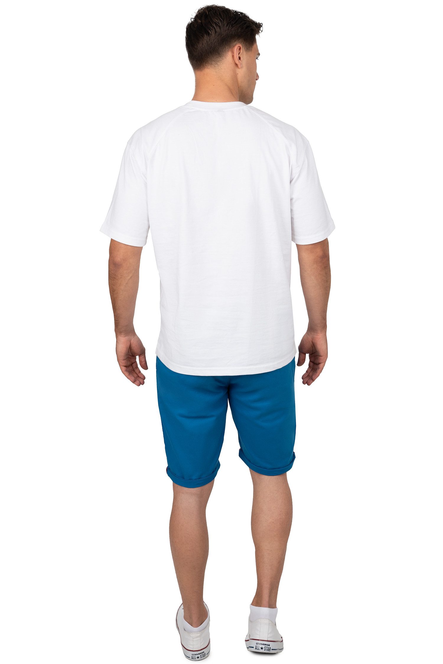 Cipo & Baxx Shorts Herren Regular Fit Kurze Hose Logo-Detail BA-CK272 Stretch-Anteil für extra Komfort