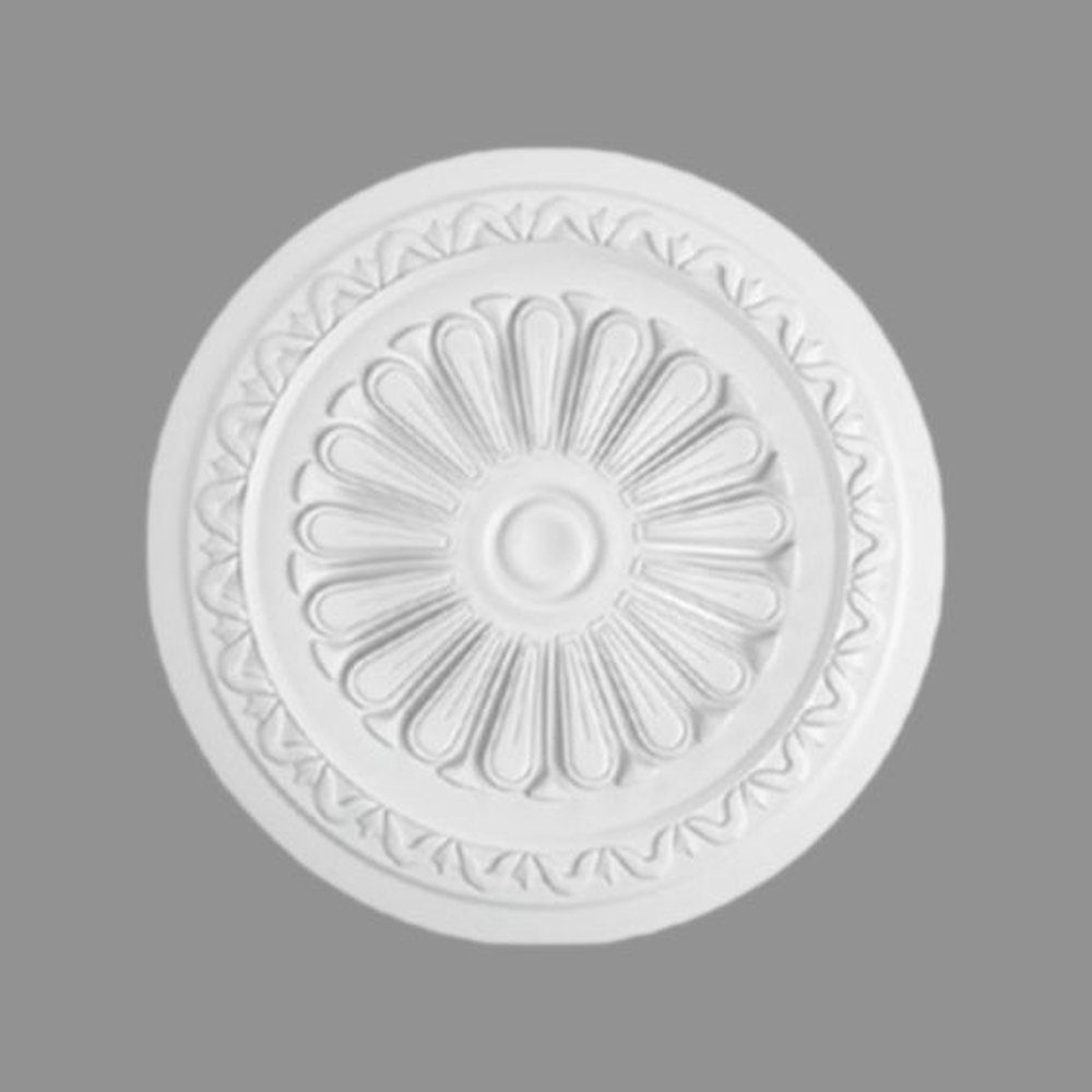 PROVISTON Polystyrol, Wanddekoobjekt mm, 340 Durchmesser Weiß Stuckrosette,