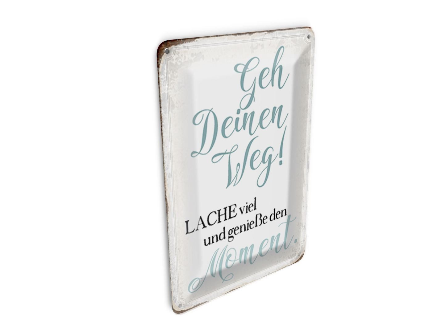 Femer GmbH Postkarte Spruch 10x14 cm geh deinen Weg genieße Moment, unfrankiert