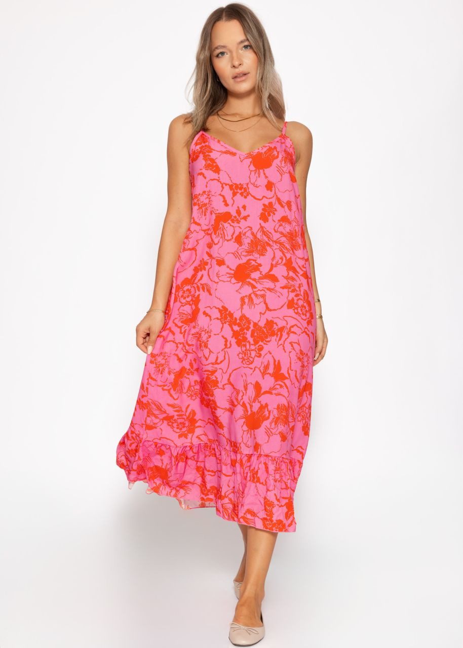 SASSYCLASSY Minikleid Maxikleid mit Blumen-Print für Damen Sommerliches Kle günstig online kaufen