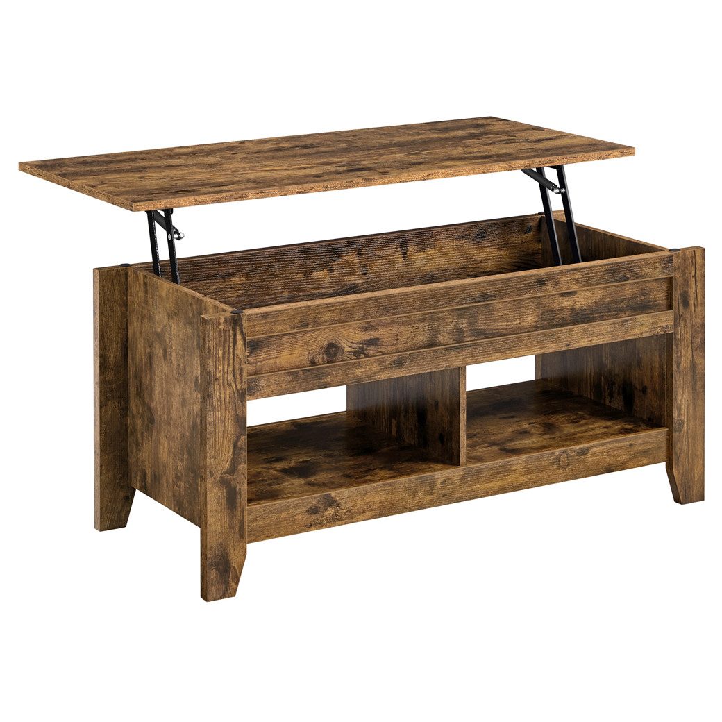 Yaheetech Couchtisch, Kaffeetisch Sofatisch mit Höhenverstellbarer Platte günstig online kaufen