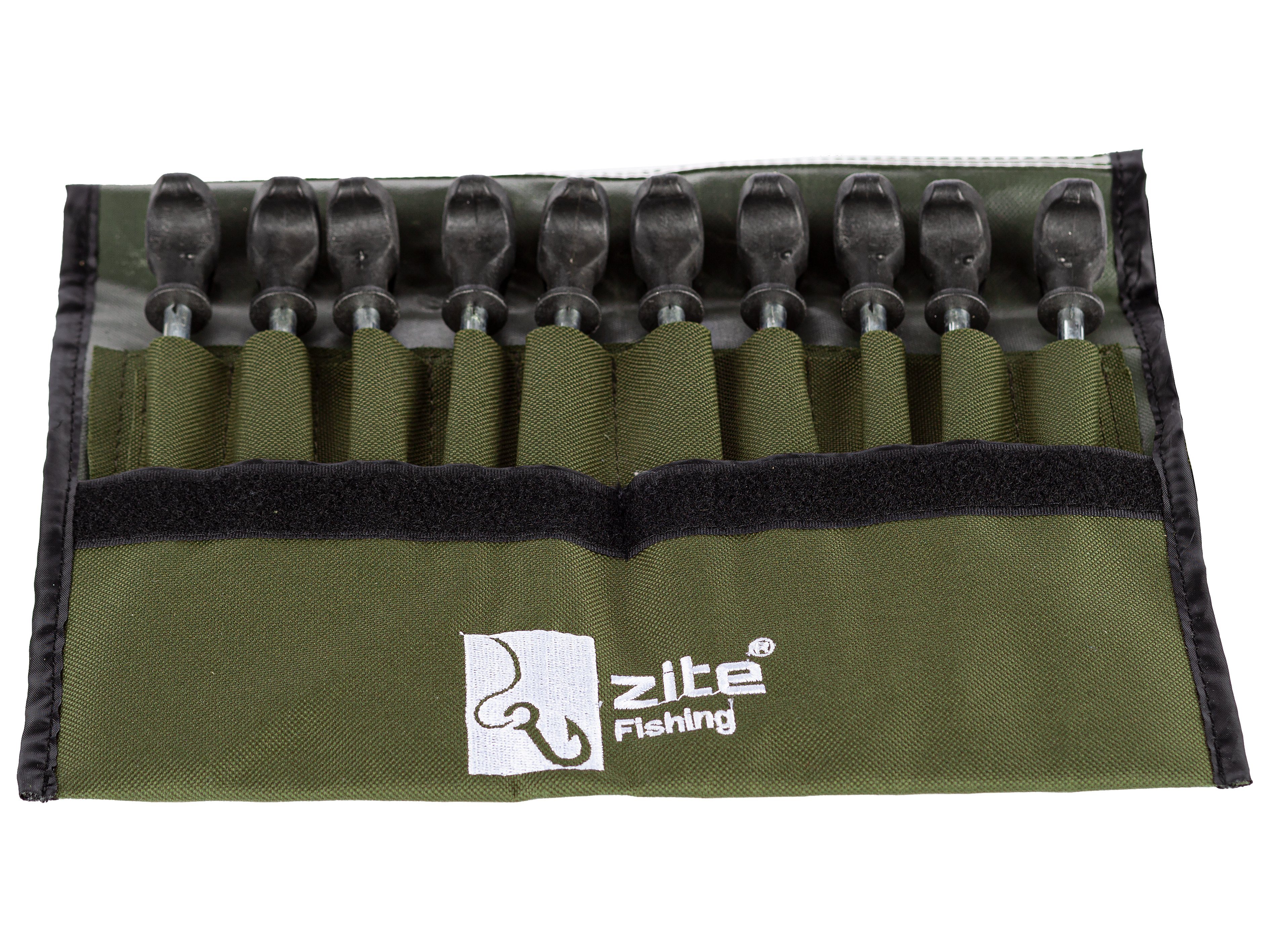 Zite Zelthering T-Pegs, (Set mit Tasche, 10-St), für schnellen Halt, egal wo