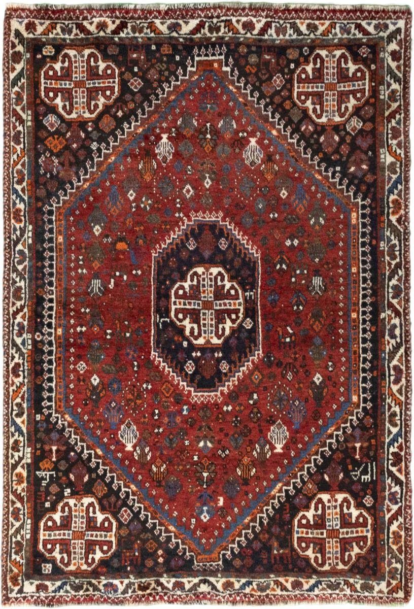 Orientteppich Shiraz 112x167 Handgeknüpfter Orientteppich / Perserteppich, Nain Trading, rechteckig, Höhe: 10 mm