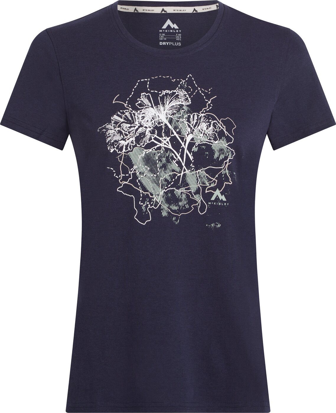 McKINLEY T-Shirt Da.-T-Shirt Galla II W BLACK-WHITE