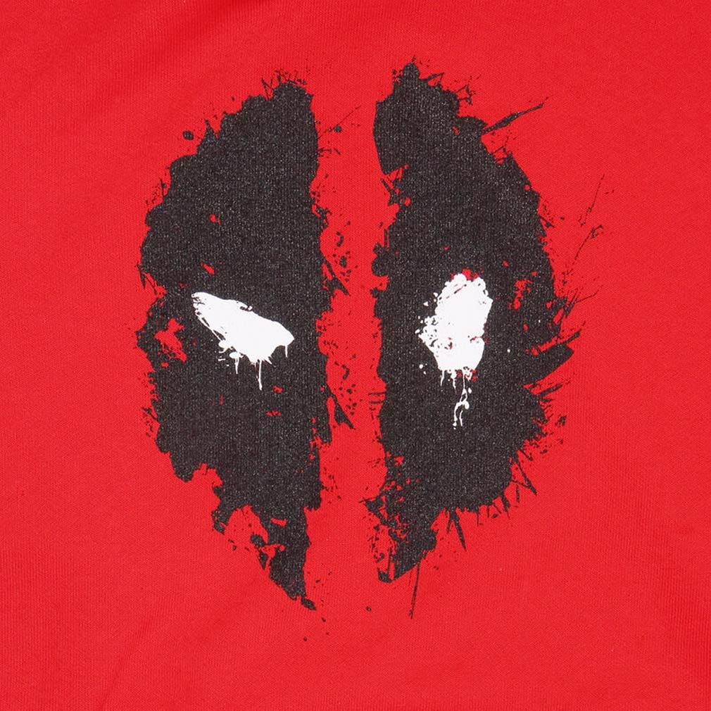Deadpool Hoodie Mask Splatter Hoodie Marvel Comics Hoody Kapu