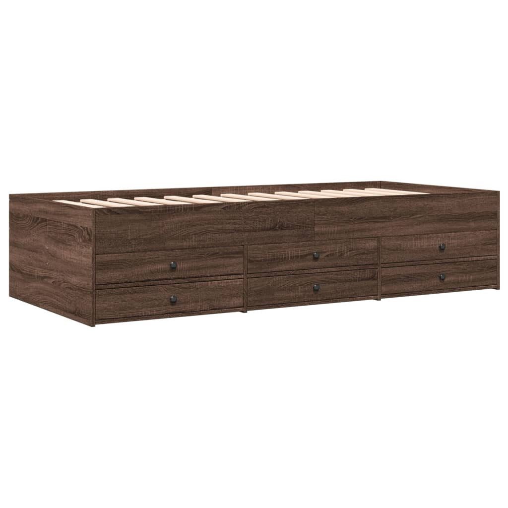 vidaXL Bett Tagesbett mit Schubladen ohne Matratze 100x200 cm