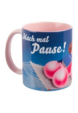 United Labels® Tasse Gelini Tasse - Pause - Kaffeetasse aus Keramik 320 ml, Keramik