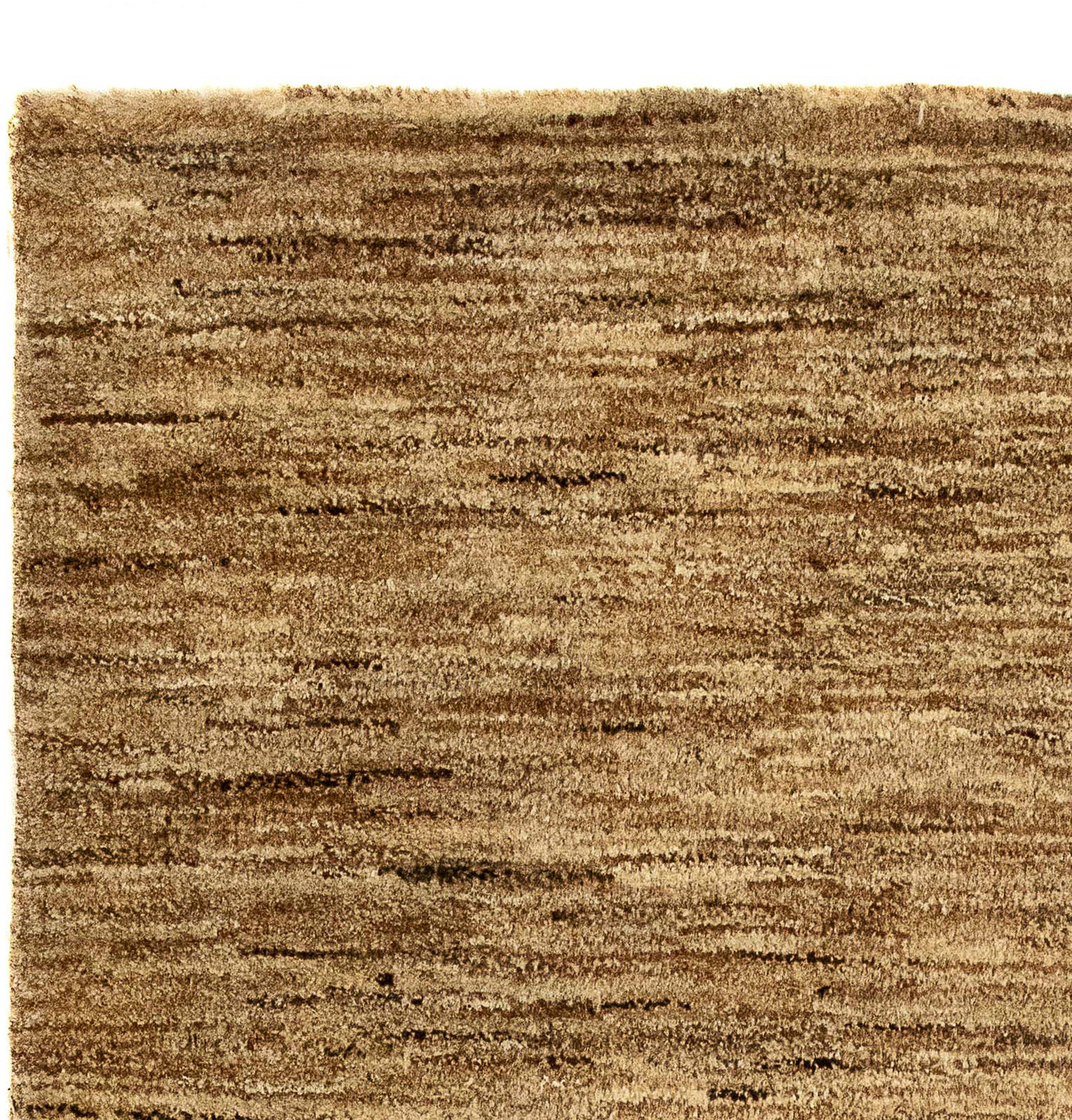Wollteppich Gabbeh - Indus - rechteckig, Einzelstück Handgeknüpft, 64 Höhe: cm mit mm, Wohnzimmer, morgenland, hellbraun, Zertifikat 94 - x 18