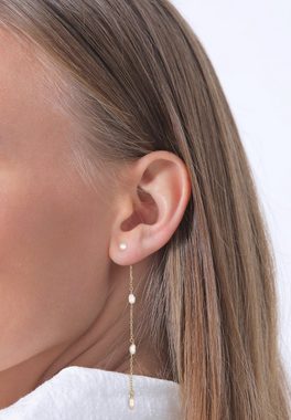 Elli Premium Perlenohrringe Ohrhänger Süßwasserperlen 925 Silber