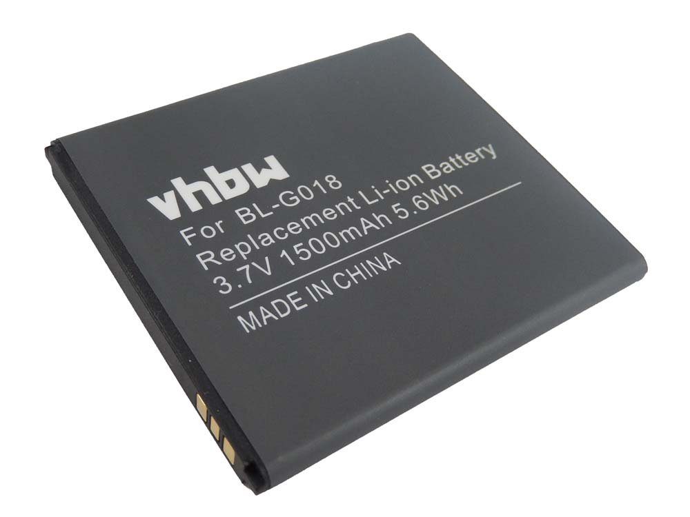 vhbw kompatibel mit Fly IQ441, C700, C800 Smartphone-Akku Li-Ion 1500 mAh (3,7 V)