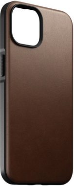 Nomad Handyhülle Modern Leather Case iPhone 14, Polycarbonat und hochwertigem Echtleder
