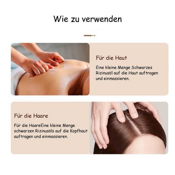 Scheiffy Haarbutter Jamaikanisches Schwarzes Rizinusöl, Haar-Massageöl, Kopfhautpflege, Pflegeöl für Kopfhaut, Haare und Körper, angereichert mit Vitaminen