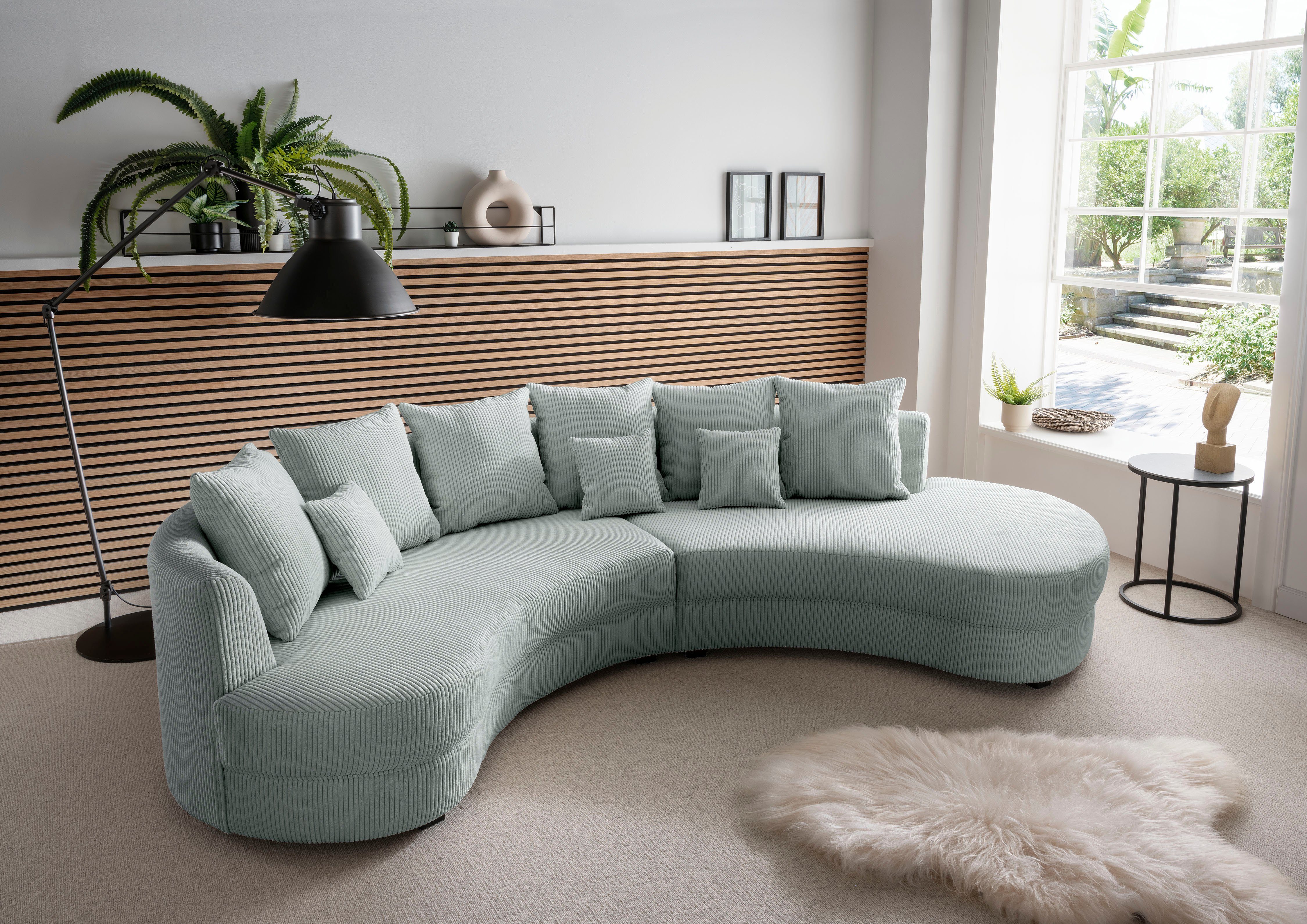 INOSIGN Ecksofa Limoncello, Form ergonomische