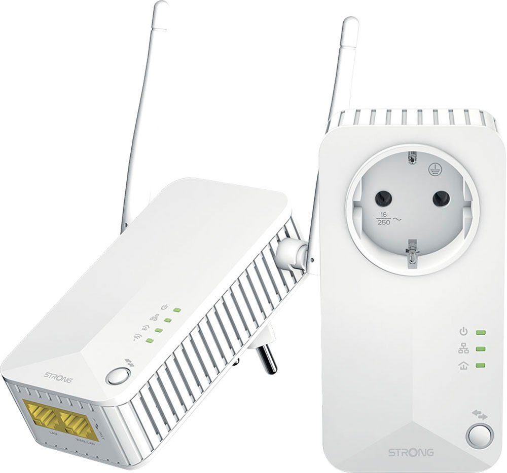 Strong Powerline MINI WiFi 600 Mbit/s Set (2 Einheiten) Reichweitenverstärker