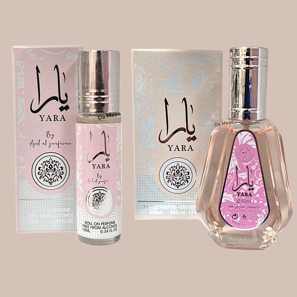Lattafa Duft-Set Lattafa Parfum Yara Set Eau de Parfum 50ml und Yara Parfümöl 10 ml