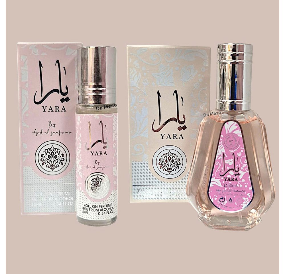 Lattafa Duft-Set Lattafa Parfum Yara Set Eau de Parfum 50ml und Yara Parfümöl 10 ml