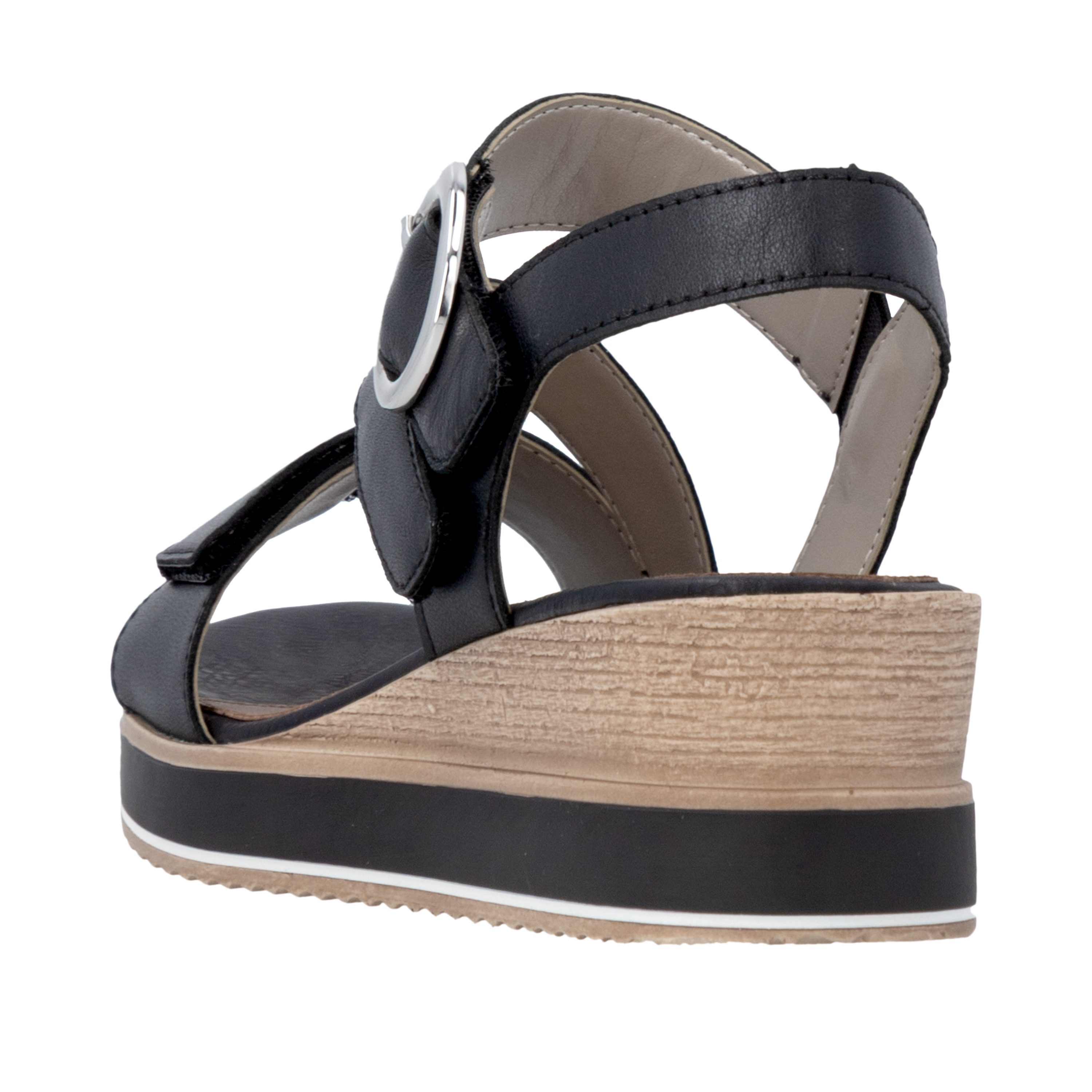 Remonte Keilsandalette Sommerschuh, Riemchensandale mit praktischen Klettverschlüssen