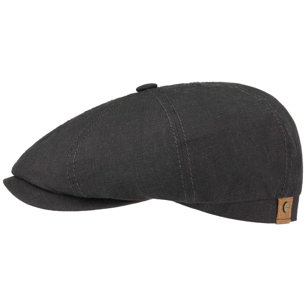 Schirm, the mit schwarz EU (1-St) Balloncap in Made Stetson Flat Cap