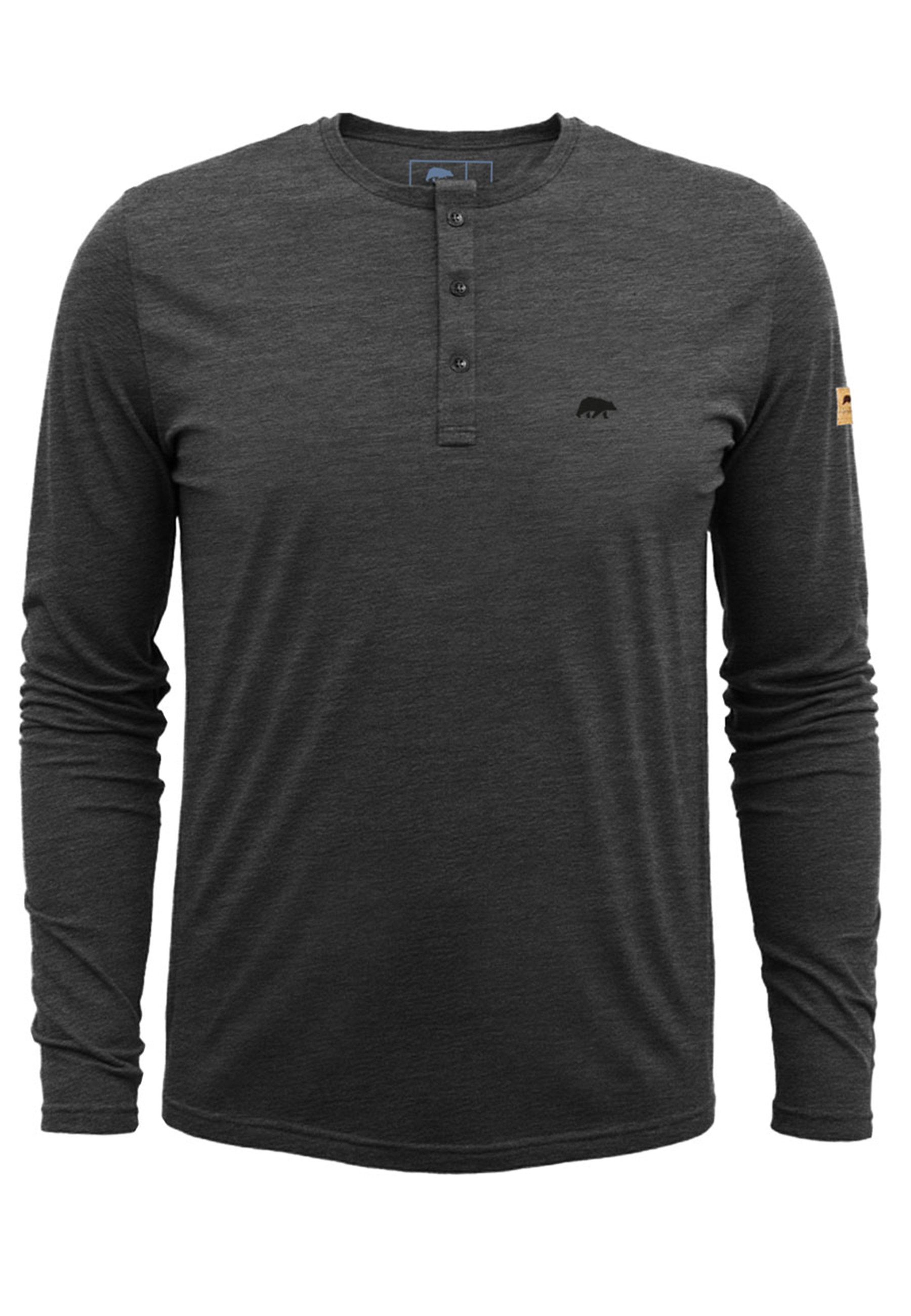 FORSBERG Sweatshirt Longsleeve mit Knopfleiste